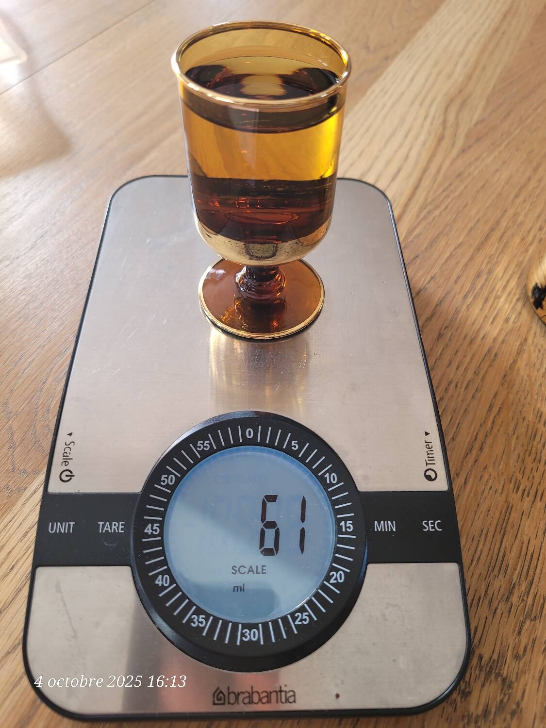 6 verres à liqueur vintage