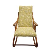 Mid Century, vintage bentwood rocking chair by TON, 1950-60s Czechoslovakia