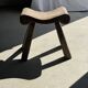 Four-legged stool in antique teak from Indonesia H 50 L 52