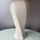 Vintage ceramic table lamp with pleated lampshade 1980