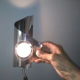 Wall light steel chrome year 70