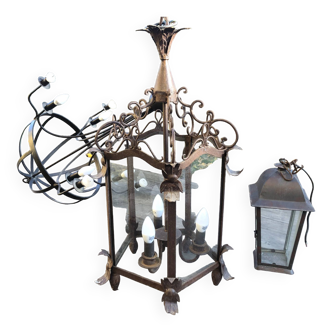 Wrought iron lamps