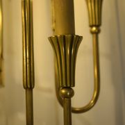 Monumental bronze wall light with 5 arms, neoclassical Art Deco from the 1940s.