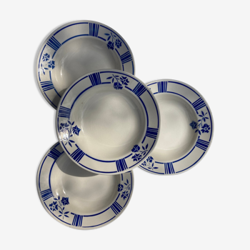 Hollow plates Porcelaine Badonviller - France