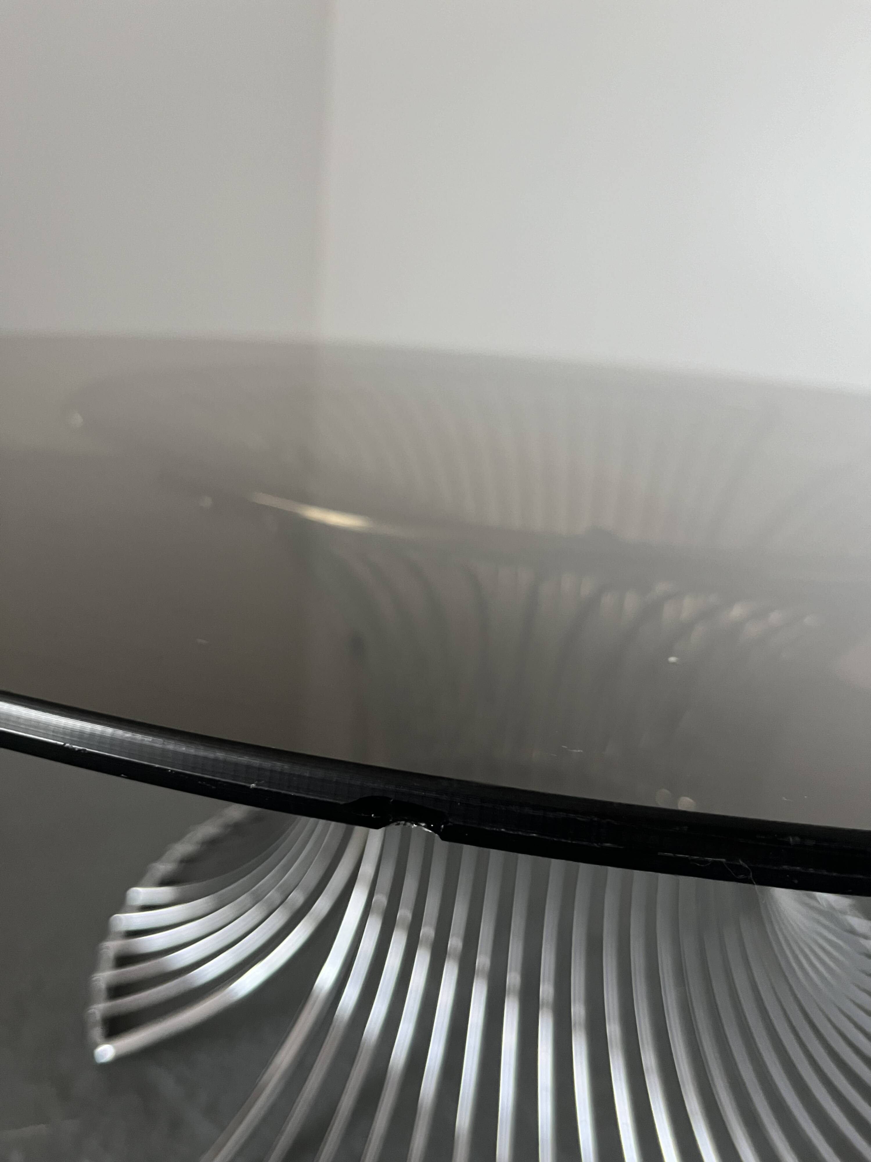 Coffe table smoke glass,1980s