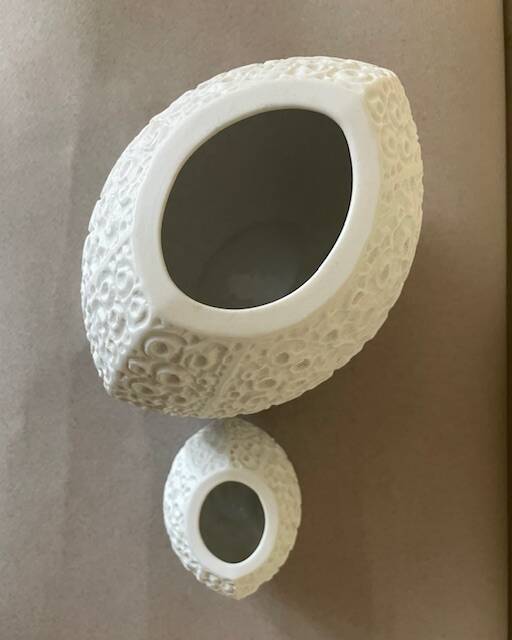 Op art vases, Heinrich, 1970s