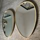 Pair of vintage free-form mirrors from the 60s and 70s