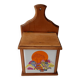 Wooden spice box and wall ceramic