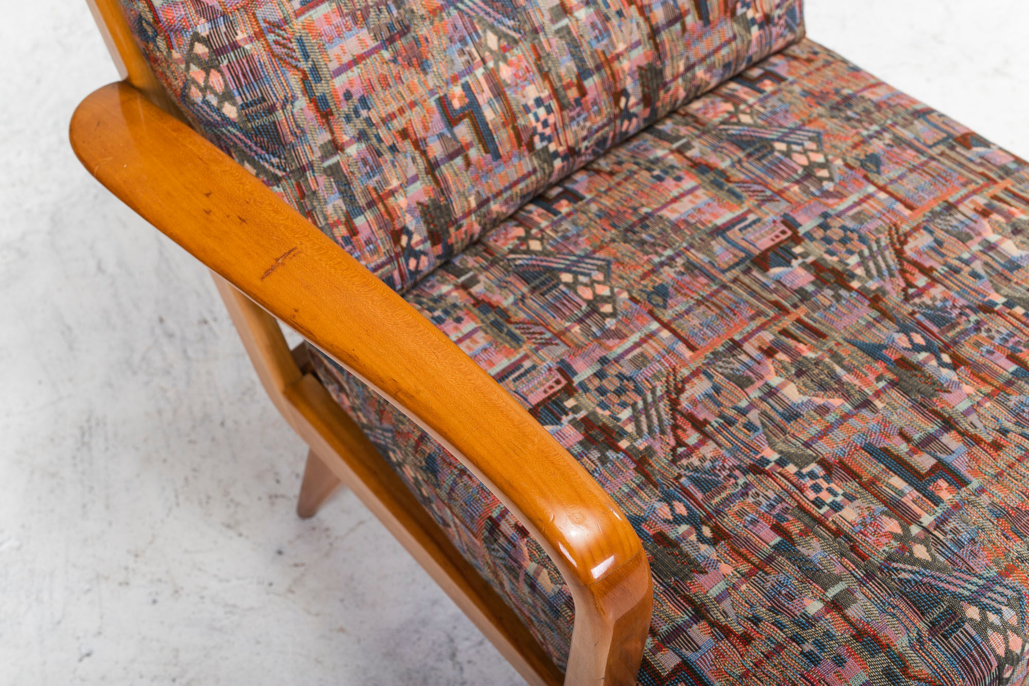 Antimott Easy Chairs & Daybed in Cherry by Walter Knoll / Wilhelm Knoll for Knoll Inc. / Knoll Inte