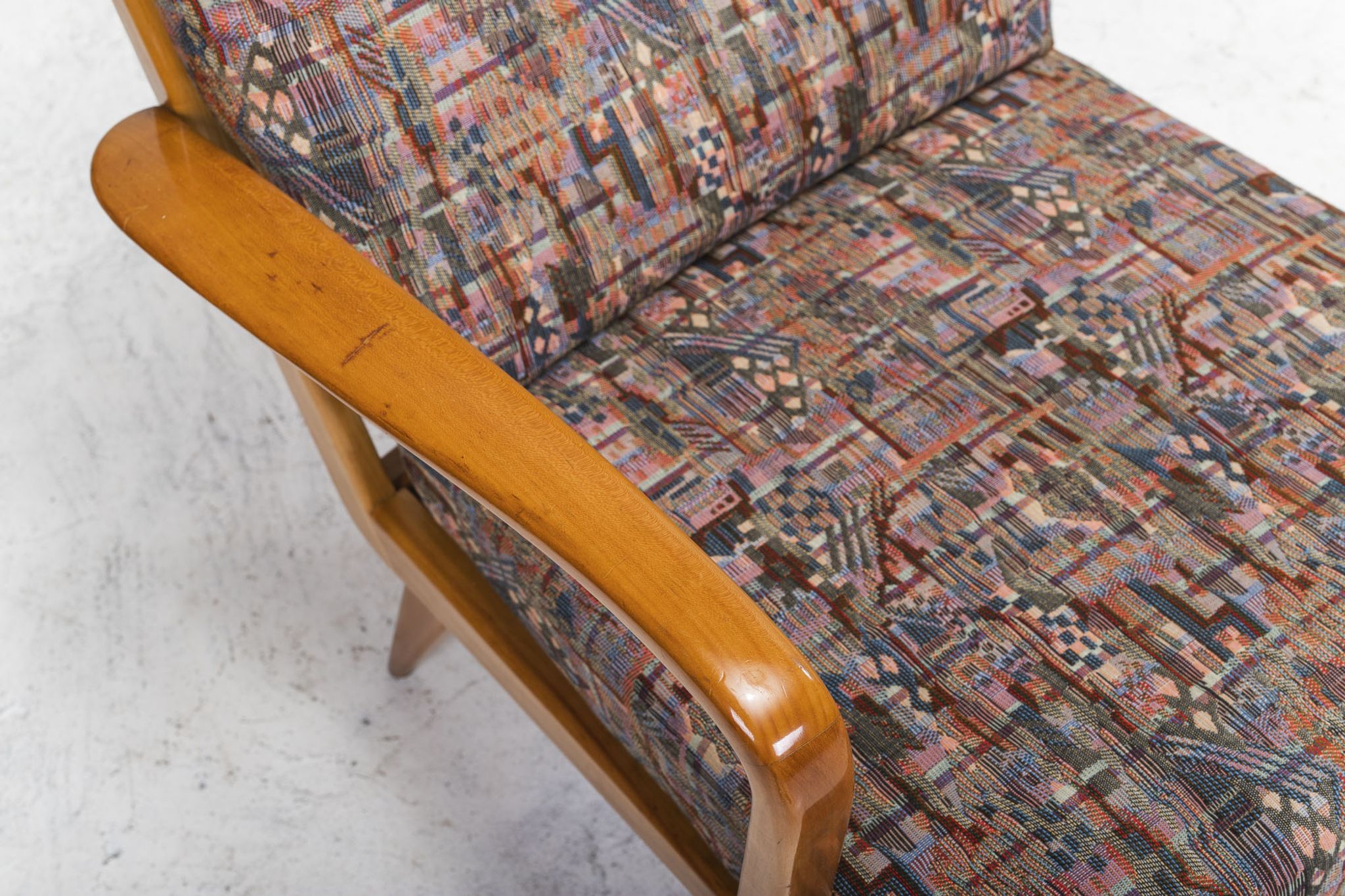 Antimott Easy Chairs & Daybed in Cherry by Walter Knoll / Wilhelm Knoll for Knoll Inc. / Knoll Inte