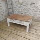 Distressed drawer coffee table, country farmhouse.