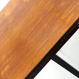 Extendable vintage dining table from Brabantia with metal frame and teak top