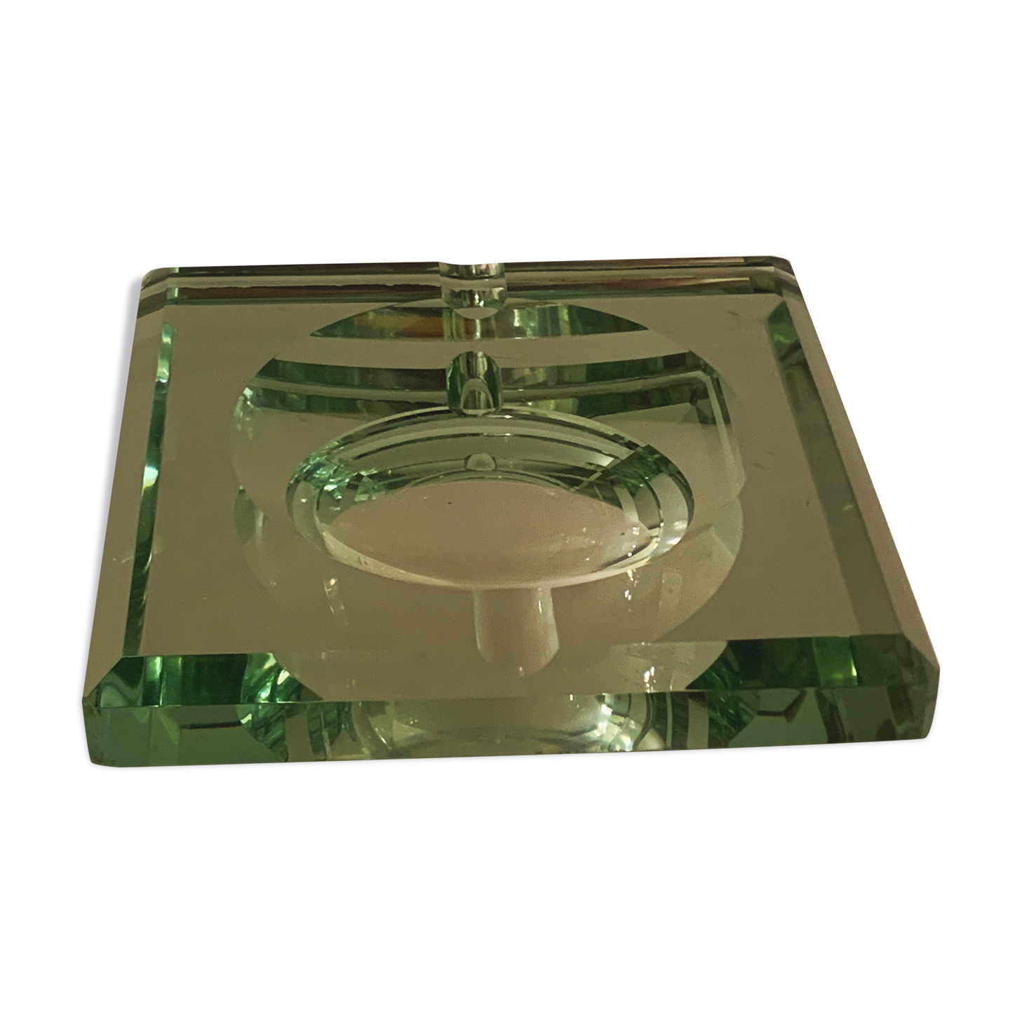 Jean Luce's square mirror art deco ashtray