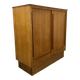 50s sliding door sideboard, wood, vintage