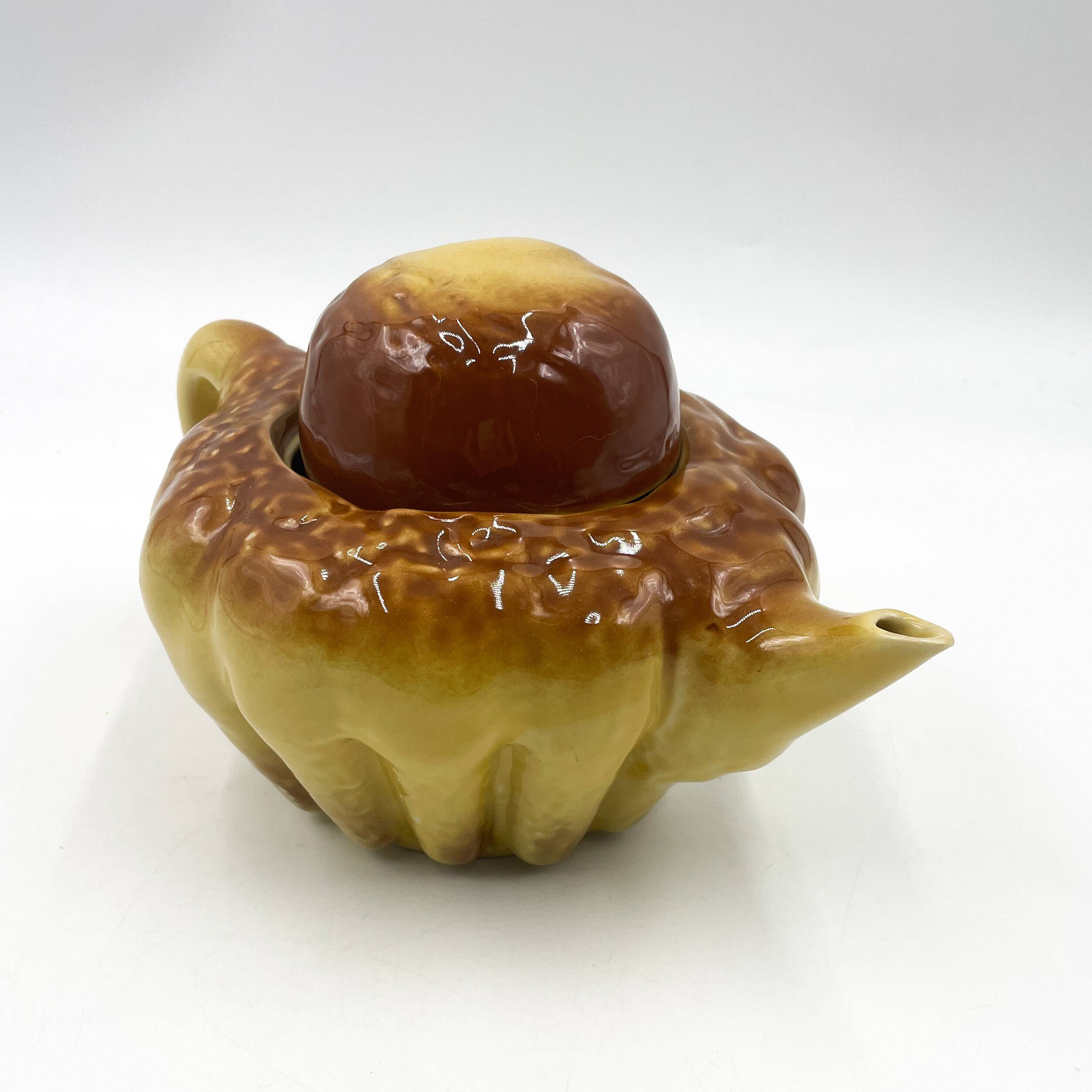 French Brioche Teapot "Shapes and Sculptures" 80s