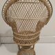Fauteuil osier miniature style "Emmanuelle"