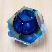 Murano glass vase Sommerso by Alessandro Mandruzzato, mid-century modern.