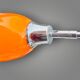 Lampe de table IKEA Kaskad A9308 en verre opalin orange, 1995