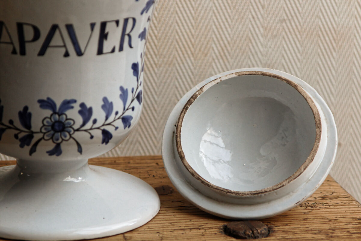 Important medicine jar signed