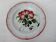 Old earthenware plate of the East Strasbourg decorated with flowers