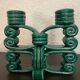 Double ceramic chandelier 50s