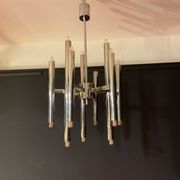 Scoliari chandelier with 18 bright nickel dots distributed by Boulanger