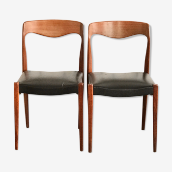 Chaises par Neils Otto teck scandinaves