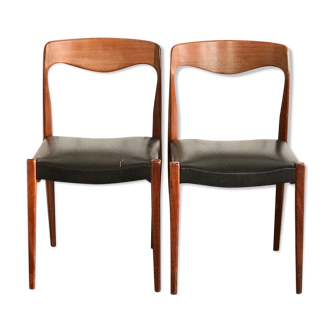 Neils Otto scandinavian teak chairs