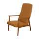 Fauteuil vintage scandinave en teck 1960