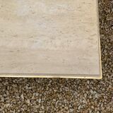 Travertine coffee table