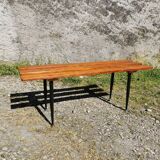 60s Italian wooden bench