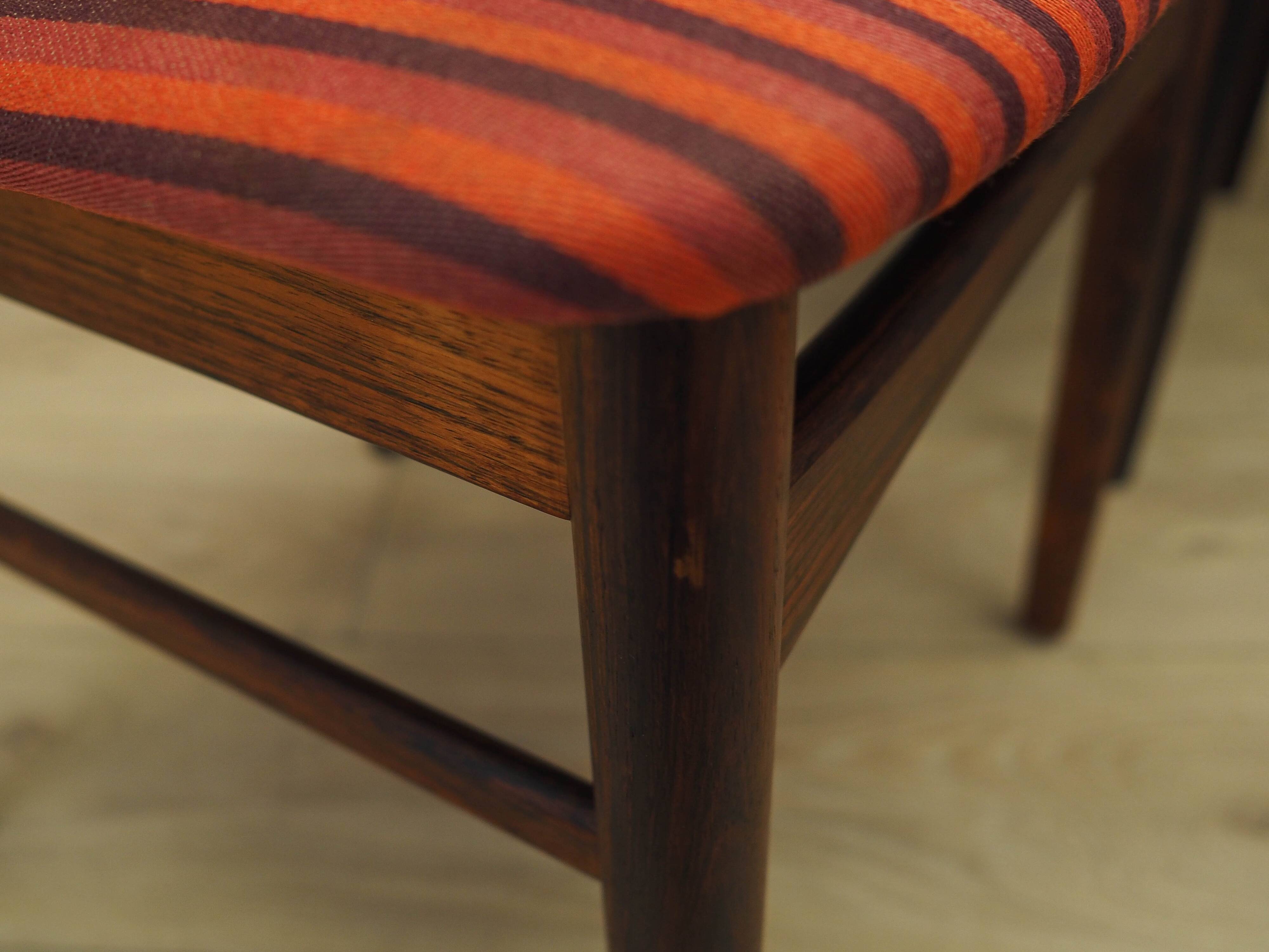 Set of six rosewood chairs, Danish design, 1970s,  Skovby Møbelfabrik