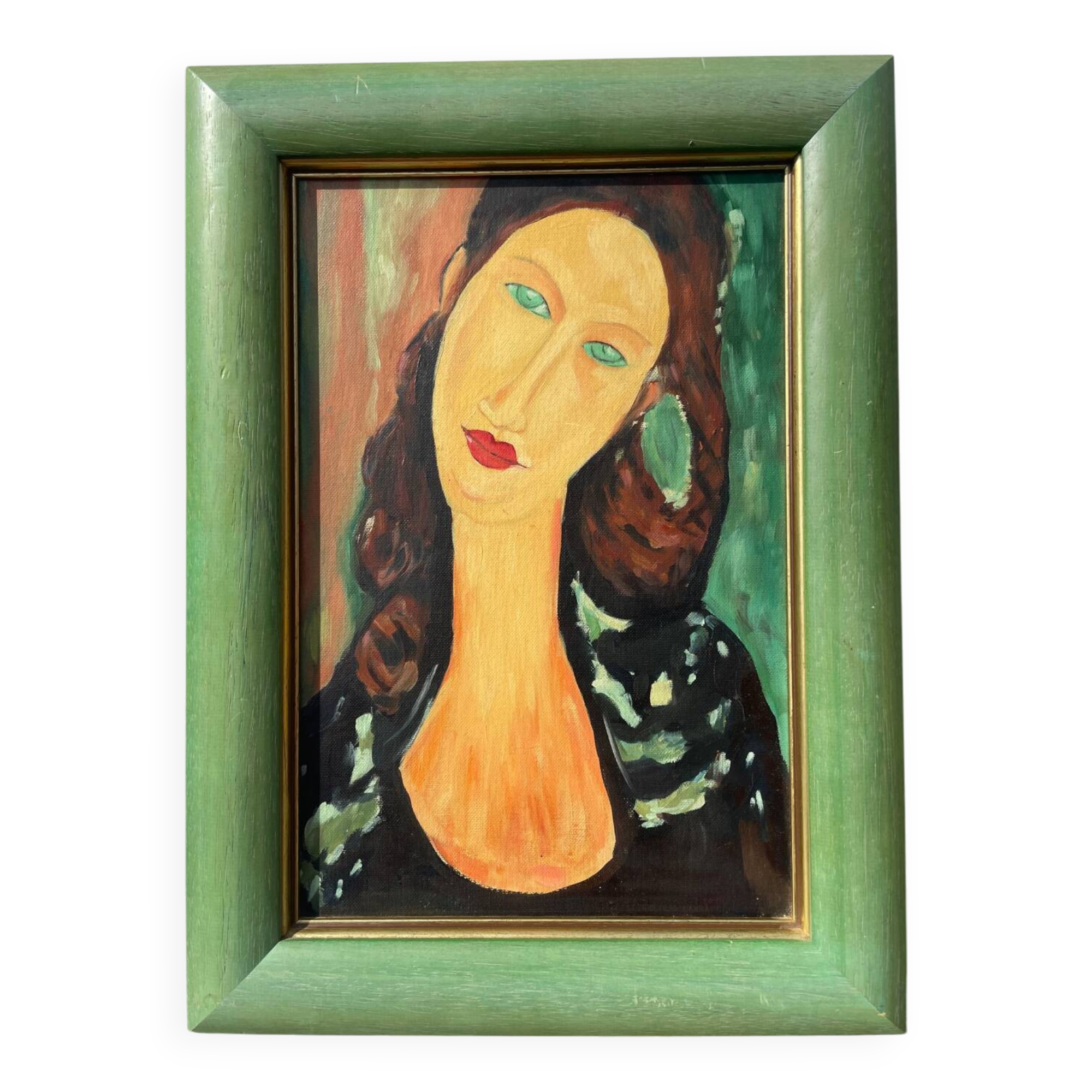 Portrait of a woman in oil