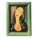 Portrait of a woman in oil