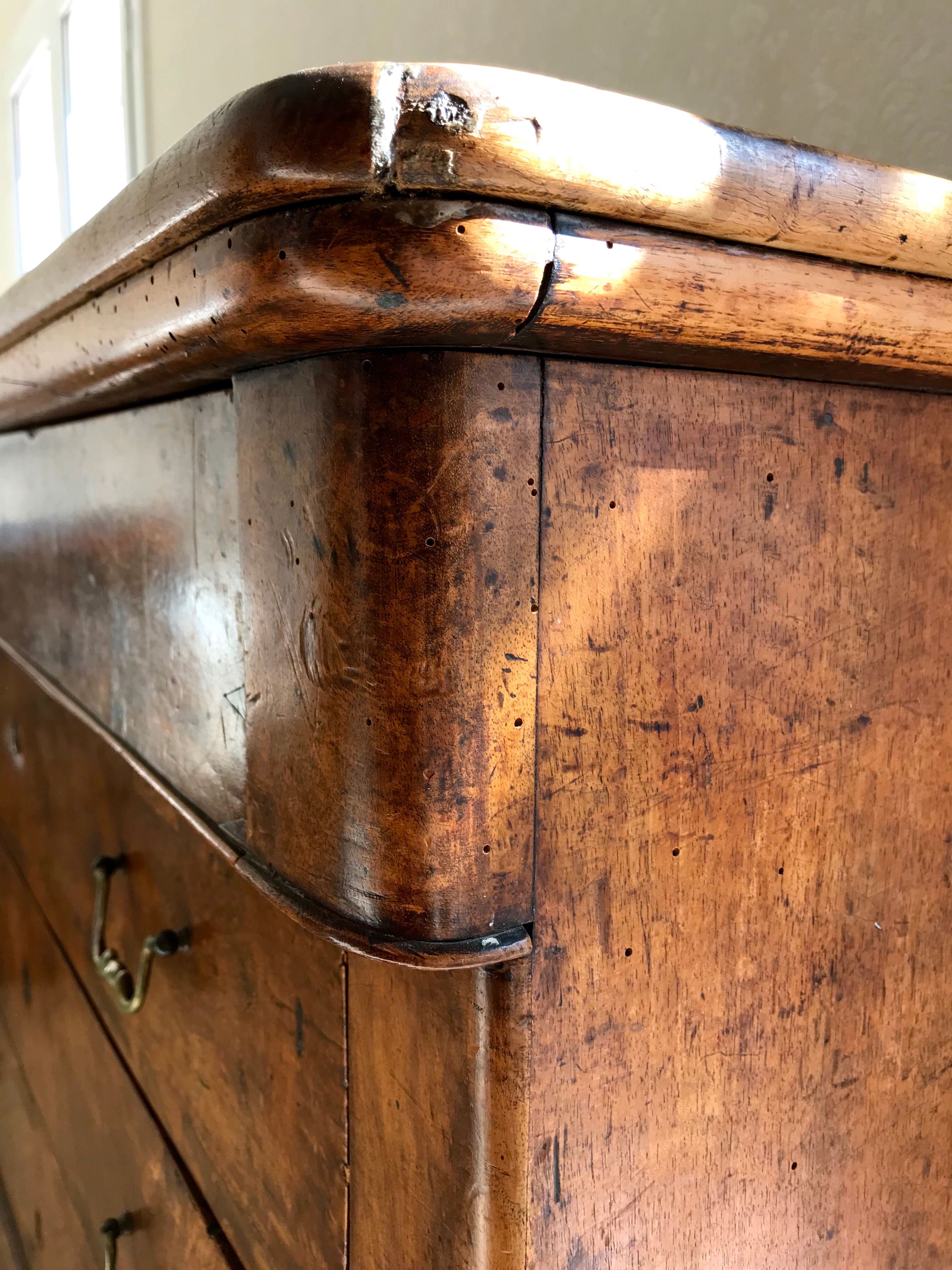 Old country chest of drawers nineteenth century