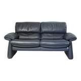 2-seater Leather Sofa Lugano by Erpo Int., Design 1985