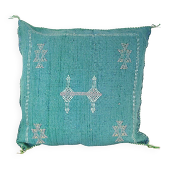 Coussin berbère sabra vert bleu