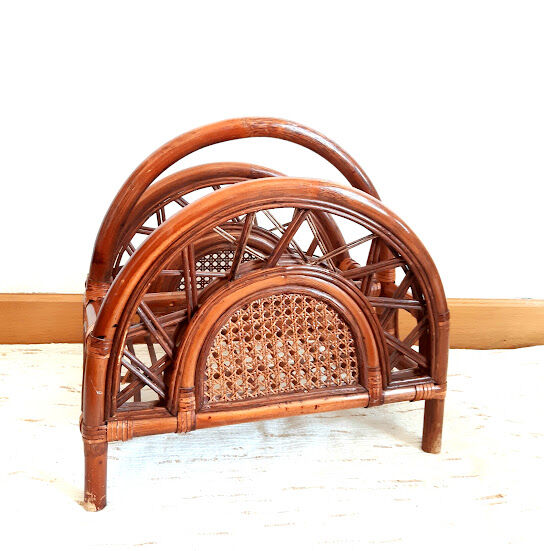 Rattan magazine holders and sun canning, 1960
