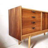 Walnut veneer sideboard by Bytomskie Zaklady, Polish Mid-Century 1960s