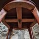 Antique wooden office chair – swivel captain's chair – walnut chair – early 1900s