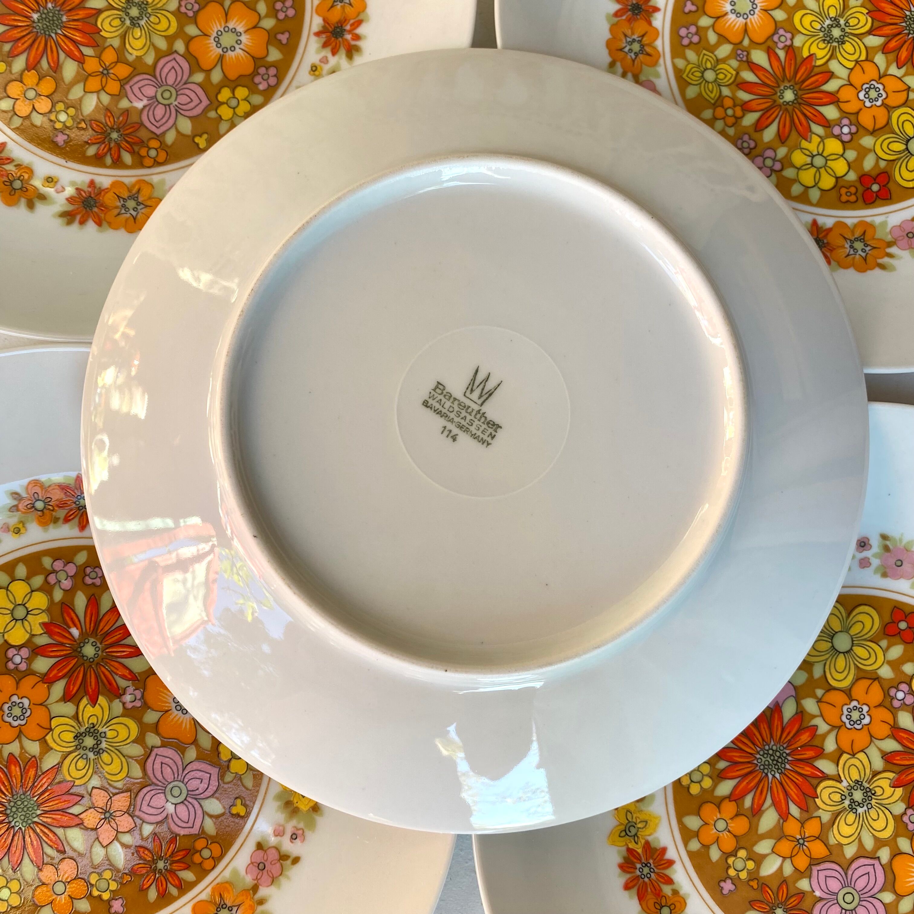 Vintage dessert plates made of bavaria Germany porcelain