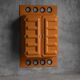 Edition Somop Wardrobe in Orange Molded Plastic, France, 1970s