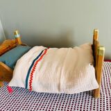 Wooden doll bed