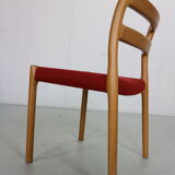 4 chairs model 84 by Niels Otto Moller for Højbjerg, Denmark 1970s
