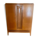 Wood cabinet and rattan 60s