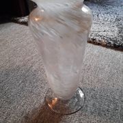 Vase vintage en verre de Clichy