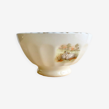 Vintage rib bowl "swan"