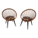 Pair of Yngve Ekström Circle Chairs for Swedese, Sweden 1950s – Original Up