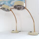 Paire de lampes de bureau vintage années 40 60