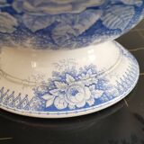 Sarreguemines U & C iron clay soup tureen "Jardinière" model